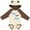 Natural & Brown w Ears, variant on Inktastic Boys Airplane Pilot Boys Long Sleeve Baby Bodysuit