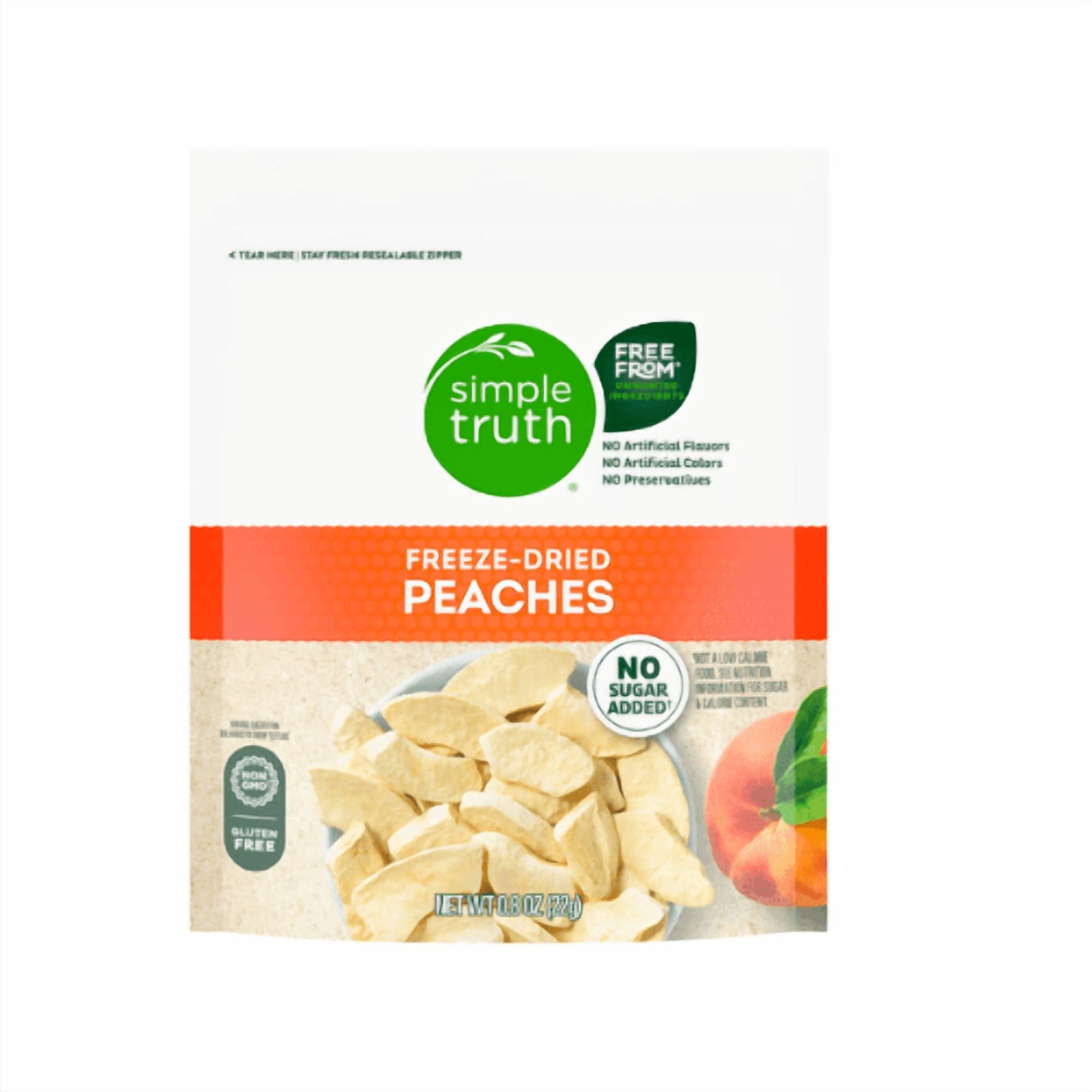 Simple Truth Freeze-Dried Peaches, 2-Pack