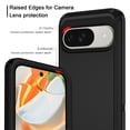 thumbnail image 3 of I-HONVA for Google Pixel 10 /10 Pro Shockproof Case (6.3", 2025 Release), Heavy Duty Drop Protection Protective Anti Scratch Hard Shell Case for Women Men,Black, 3 of 7