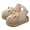 Khaki, variant on Cute Platform Slippers for Women Cat Fuzzy Plush House Shoes Fleece Lined Bedroom Slip on Slides