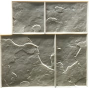 5 Ashlar Concrete Stamp Set. Slate Cement Texture Imprint Stamp Mats SM 3003