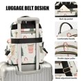 thumbnail image 3 of FORMRS Mini Backpack Purse for Women Quilted Travel Daypack Casual Shoulder Bag, Beige Christmas Cups, 3 of 7