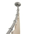 thumbnail image 1 of Mainstays Smart Rods Adjustable Curved Shower Curtain Rod, Tool-Free Tension or Wall-Mount Installation, 50" to 72", 1 of 7