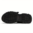 thumbnail image 5 of Men's All Black Chunky Platform Dad Sneakers, Breathable Mesh Tech Athletic Shoes, Non-Slip Shock Absorption Running Shoes for Gym, Workout & Daily Wear, 5 of 9