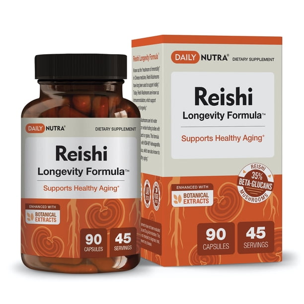 Reishi Longevity Formula by DailyNutra Organic Reishi Mushroom