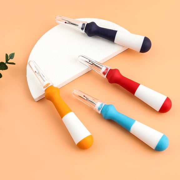 GAXIRE 4-Piece Heavy Duty Seam Set with Compact Embroidery Removal Tools for Precise Cutting