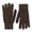 Coffee, variant on HNMKIU Couples Winter Outdoor Thermal Wool Knitted Gloves with Touchscreen for Adults Solid Color Unisex Warmth Red - One Size