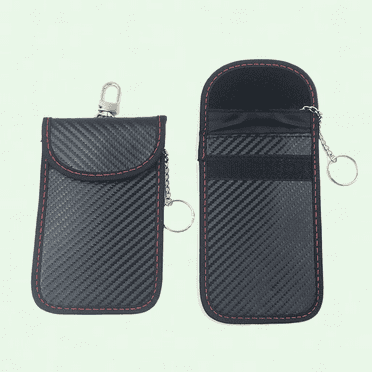 2 Pack Faraday Car Key Bag, Premium Anti-Theft Car Key Box with RFID Blocking, Fashionable and Secure