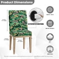 thumbnail image 5 of COEQINE Dining Chair Covers 6-Pack, Stretchable Universal Fit Chair Slipcovers Washable Spandex, Protect and Renew Your Dining Room Chairs for Home Party Decor, Christmas Holly Candy Cane, 5 of 7