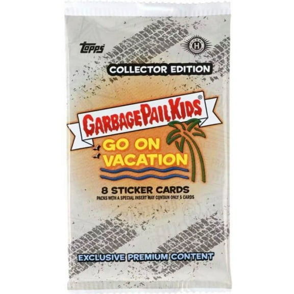 Garbage Pail Kids 2021 Series 2 GPK Goes on Vacation Trading Card HOBBY Pack (8 Sticker Cards, Collector Edition)