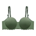 thumbnail image 3 of Sngxgn Womens Smooth Light Bra Underwire T-shirt Bra(Green,32), 3 of 3