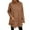 Khaki, variant on Breezora Winter Warm Fleece Pullover Top For Women Plus Size Loose Fit Long Sleeve Casual Shirt With Pocket Detail L Size Beige
