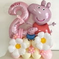 thumbnail image 2 of Juego de 35 globos con forma de margarita de dibujos animados para niñas, suministros de decoración para fiestas de cumpleaños de 1 a 9 años, juguetes para baby shower, regalo global para niños, 2 of 5
