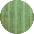 thumbnail image 1 of Ahgly Company Indoor Round Abstract Turquoise Blue Modern Area Rugs, 6' Round, 1 of 4