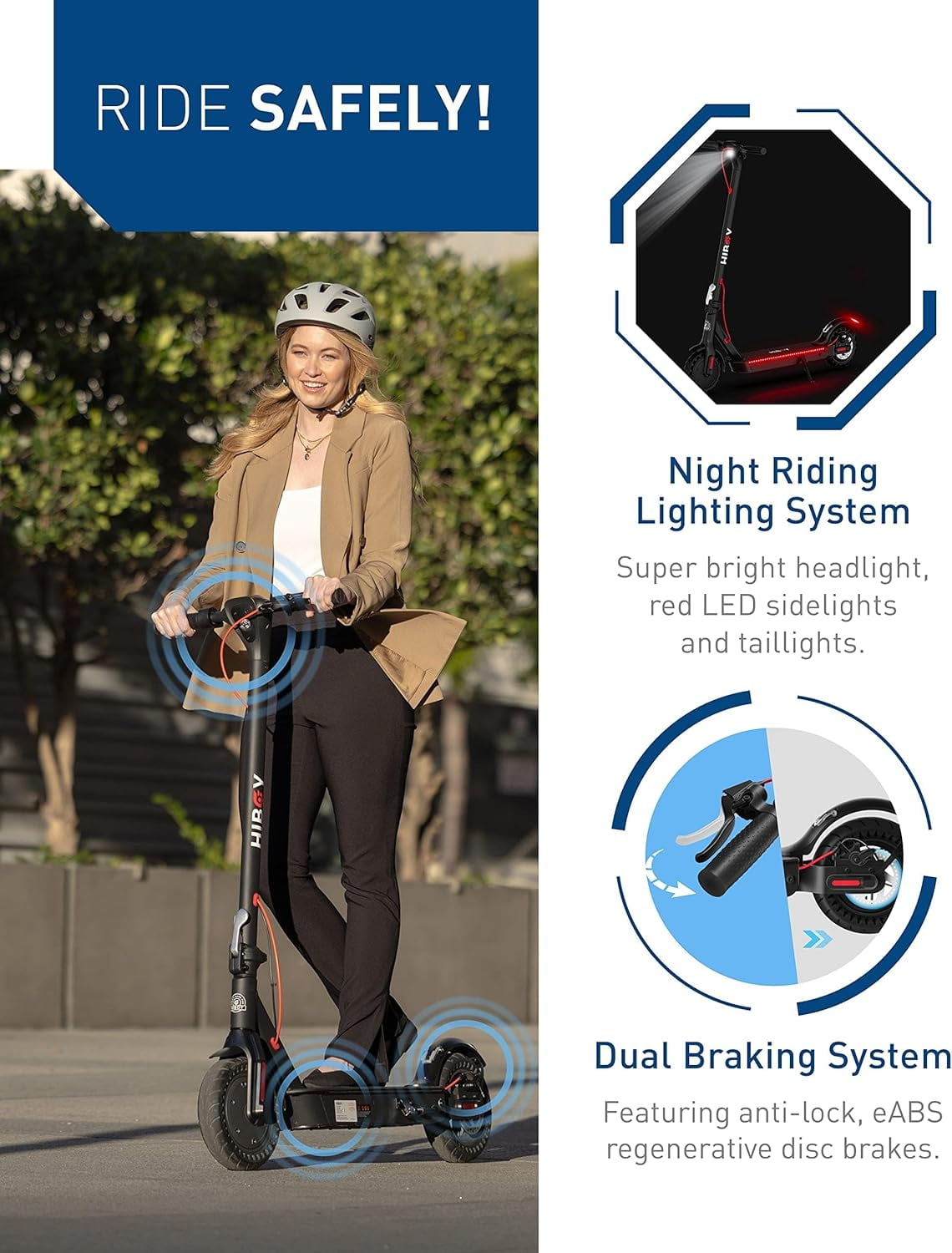 (Secondhand) Hiboy KS4 Pro Electric Scooter, 500W Motor, 10" Honeycomb Tires 25 Miles Long-Range & 19 MPH Portable Commuting Scooter for Adults eScooter