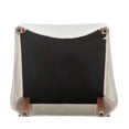 thumbnail image 5 of Wovenbyrd Classic Covered Parsons Dining Arm Chair, Wood Frame, Polyester - Cream, 5 of 5