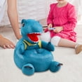 thumbnail image 1 of Silla de Dinosaurio Macarena Sofá de Dibujos Animados Azul Cojín Elegante Asiento de Apoyo Suave, 1 of 8