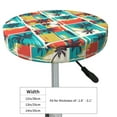 thumbnail image 2 of Goofa Colorful Hawaii Palms Printed Stool Covers Round, Waterproof Round Bar Stool Covers Anti-Slip Round Bar Stool Seat Cover with Elastic Bands Durable -12 inch, 2 of 7
