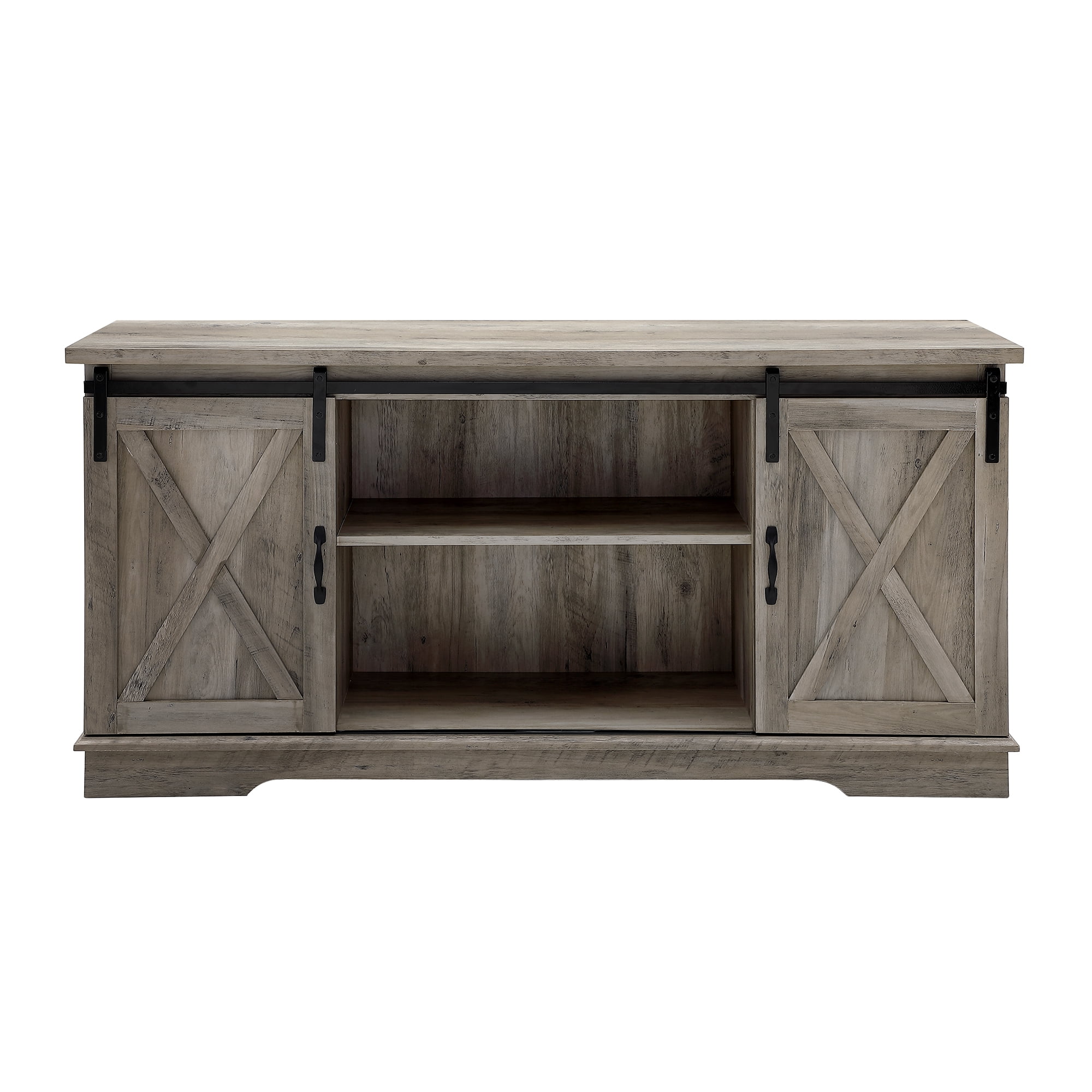 Manor Park 58 Modern Farmhouse Sliding Barn Door Tv Stand Manor Park 58 Modern Farmhouse Sliding Barn Door Tv Stand Reclaimed Barnwood Com