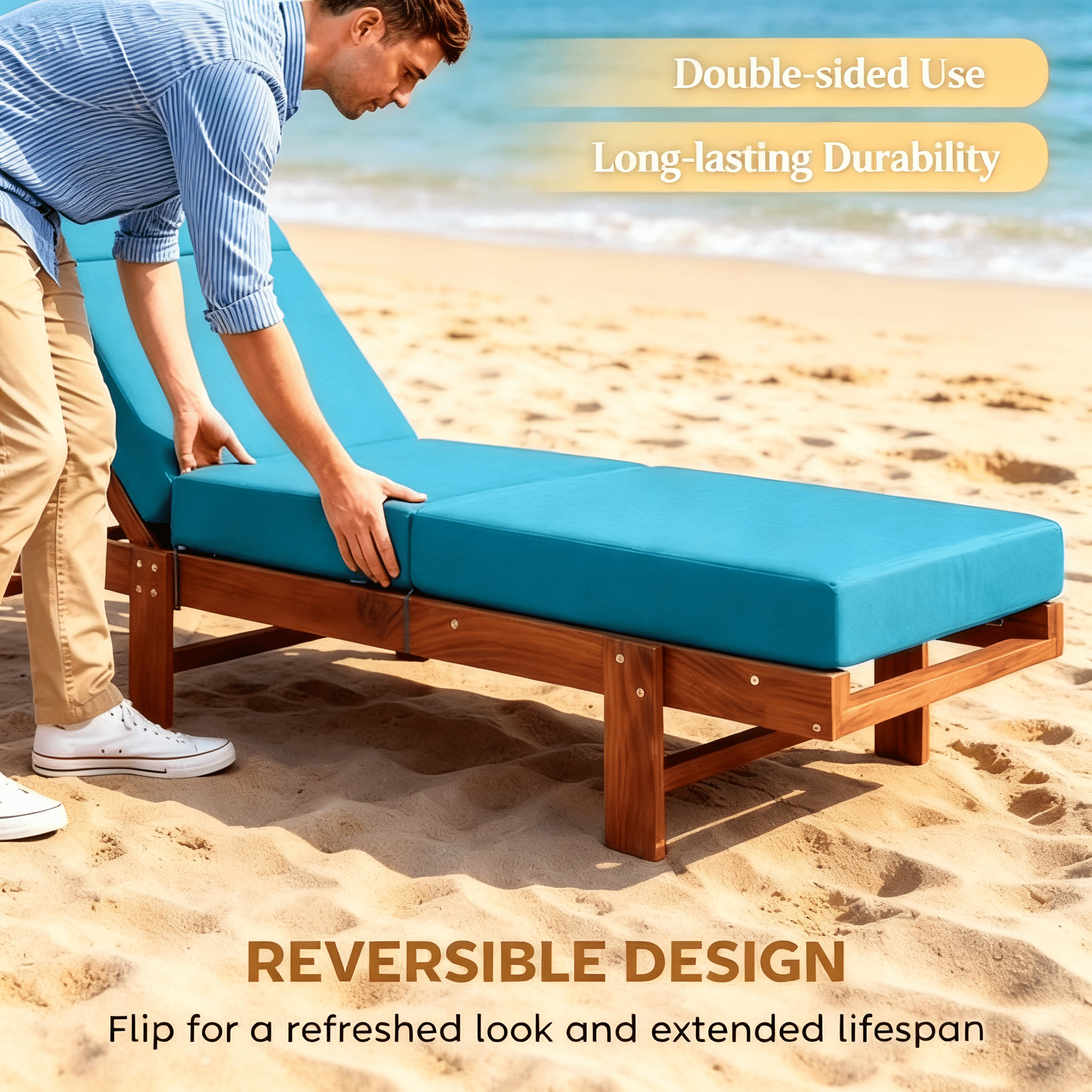 Chaise Lounge Cushion（Only seat cushion）