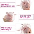 thumbnail image 4 of White Fascinator Fashion Headbands Fascinators Hat Flower Mesh Ribbons, 4 of 5