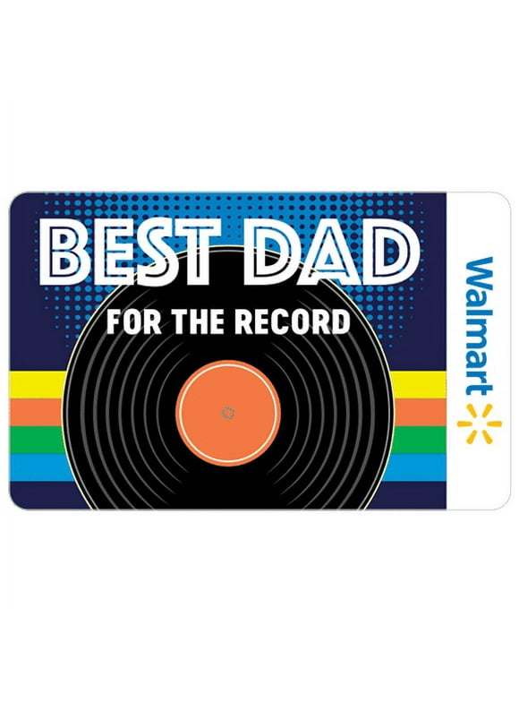 For the Record Best Dad Walmart Gift Card