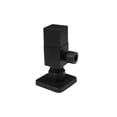 thumbnail image 3 of Westbrass 20" Flat Head Toilet Supply Kit with Square Handle 1/4-Turn Angle Stop, Matte Black, 3 of 8