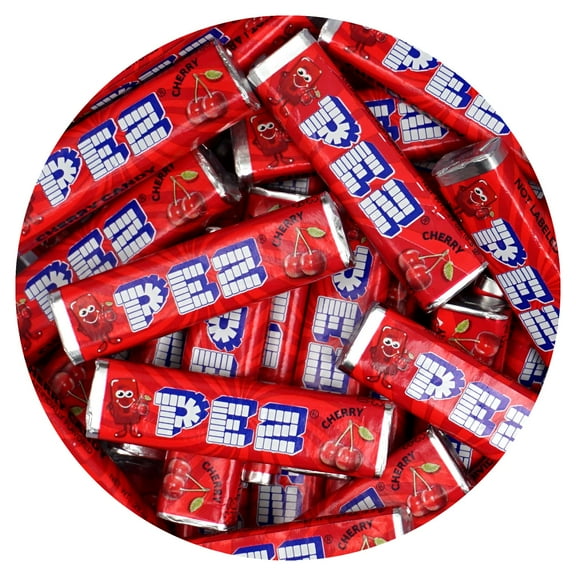 Pez Candy Refills, Cherry Flavor, 1 Pound Bulk Bag (Approx. 40 Pieces), Candy Wrapped