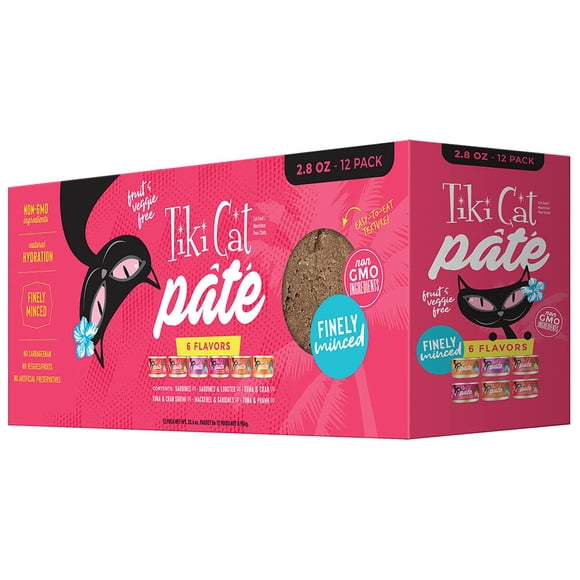Can,Pate - Finement Hachés - Assortiment - 6 Saveurs - 79 g - 12 Pk