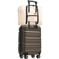 Lightweight Hardshell ABS Carry-On Luggage Set with Spinner Wheels and Foldable Duffel Bag for Travel Convenience