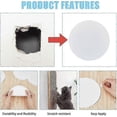 thumbnail image 4 of 8Pcs Plastic Flat Blank Wall Hole Cover Sheets with 60PCS Plastic Stickers 5.98inch PVC Material Dustproof Cover Plate Flat Round Frosted Blank Plate, 4 of 4
