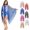 Blue, variant on Fringe Mesh Hollow Out Pullover, Women's Boho Crochet Beach Cover Up with Tassels, Lightweight Poncho Top for Resort(RL Black)