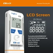 Elitech Refrigerator Thermometer LogEt5TE USB Digital Temperature Data Logger with External Probe Reusable Recorder with Shadow Data 32000 Points
