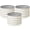 Ivory White, variant on SnugNiture Raised Garden Bed Outdoor,  17" Tall 3-Pack 2x2 ft Galvanized Steel Garden Boxes for Vegetables, Herbs, Flowers, Brown