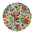 thumbnail image 2 of PIKWEEK Cute Cartoon Animals Elastic Tablecloth Fitted Table CoverRound Waterproof Tablecloth, Polyester Indoor Outdoor Fitted Table Cover, 2 of 7