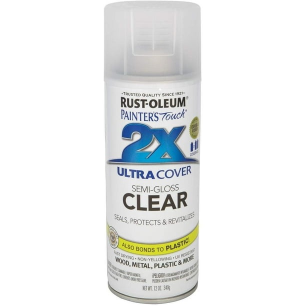 Clear Satin and Gloss Ultra Cover Spray Paint [Set of 6]