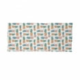 thumbnail image 2 of Pineapple Neck Gaiter, Tropical Fruit Pattern, Unisex, Apricot Sea Green, by Ambesonne, 2 of 3