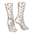 thumbnail image 7 of KLL Hand Drawn Snake Print Womens Crew Socks Athletic Middle Tube Long Socks Novelty Socks Gifts For Men, 7 of 7