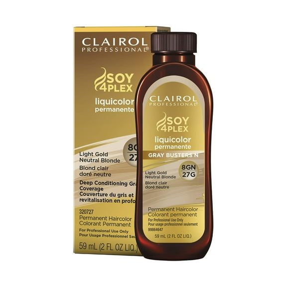 Clairol Soy 4Plex Liquicolor Permanente 8Gn/27G Light Gold Neutral Blonde