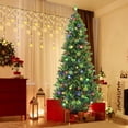 thumbnail image 3 of Patiojoy 8 FT Artificial Christmas Tree Pre-lit Xmas Tree with 1272 Branch Tips Pine Needles 500 Multi-Color & Warm-White LED Lights, 3 of 9