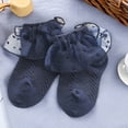 thumbnail image 4 of Biezeib Girl’s Socks, Sweet Lace Trim Socks Soft Elastic Lightweight Kids Socks for Casual Daily, 4 of 6