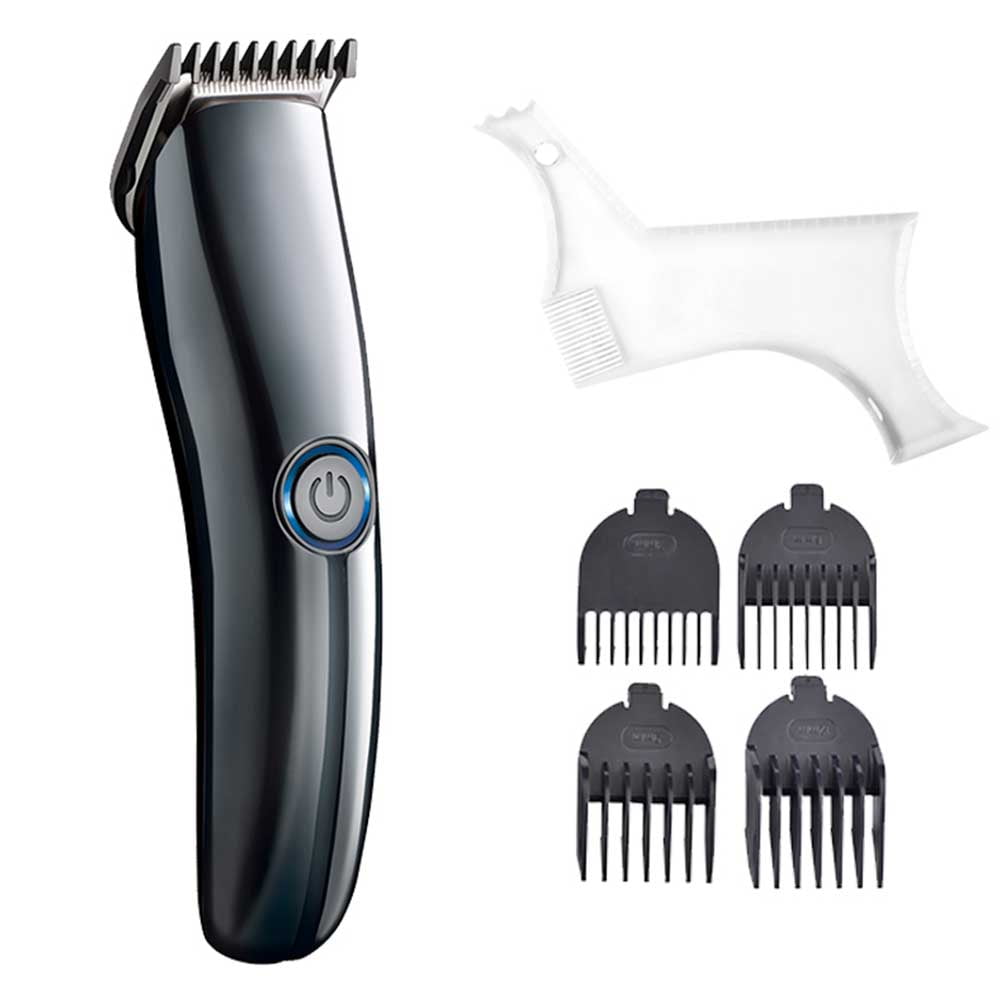 USB Charging Hair Trimmer Electric Shaver Beard Comb Beard Bib Set