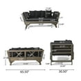 thumbnail image 3 of Christopher Knight Home Ottavio Outdoor Daybed with Cushions by Gray/ Black 2, 3 of 5