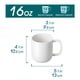 thumbnail image 2 of Juego de tazas de café vancasso de porcelana, 480 ml, cerámica blanca, 6 piezas, 2 of 9