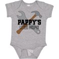 thumbnail image 3 of Inktastic Pappy's Little Helper Grandchild Boys Baby Bodysuit, 3 of 5