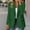 Green, variant on Women Blazer Jacket Business Jackets for Women Lapel Long Sleeved Single Button Top with Pocket Solid Color Slim Fashion Party Work Outerwear Comfortable Army Green