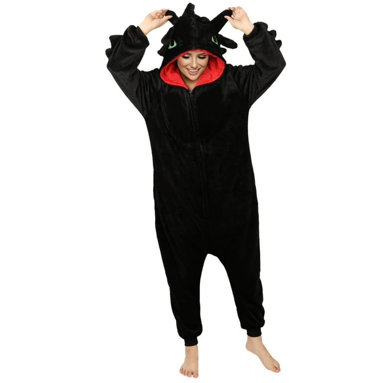 Men Women Toothless Pajamas Dragon Animal Shoes Onesie Cosplay