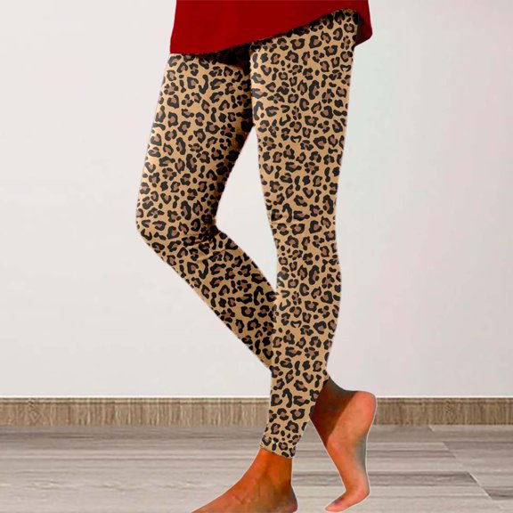 Yoga Pants Women High Waist Leopard Printed Yoga Pants Soft Elastic Peach Lift Daily Commute Leggings Leggings Women