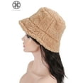 thumbnail image 2 of Luxtrada Outdoor Women Winter Bucket Hat Faux Fur Wool Warm Cloche Hats Fisherman Cap, 2 of 11