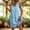 Blue, variant on QUNYINEY Mini Womens Sundresses Casual A Line Sleeveless Plaid Tank Dress V Neck Loose Fit Vacation with Pockets Dresses